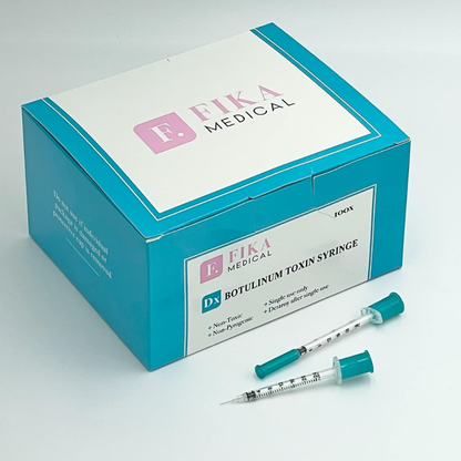 Dx Syringe – Compatible with Daxxify – Box of 100, 0.3ml, 31G x 8mm fixed needle