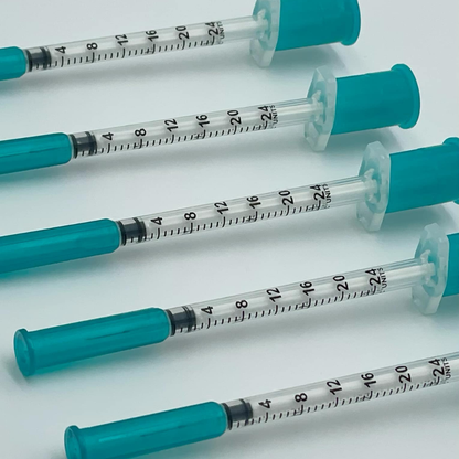 Dx Syringe – Compatible with Daxxify – Box of 100, 0.3ml, 31G x 8mm fixed needle