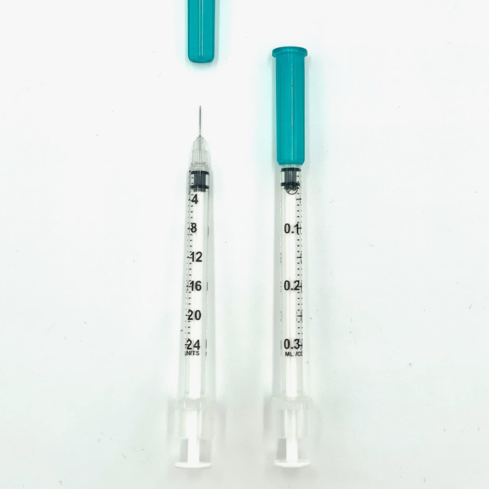 Dx Syringe – Compatible with Daxxify – Box of 100, 0.3ml, 31G x 8mm fixed needle